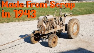 Will This Homemade WW2 Era Garden Tractor Run After 20 YEARS Abandoned [upl. by Ahseuqal42]