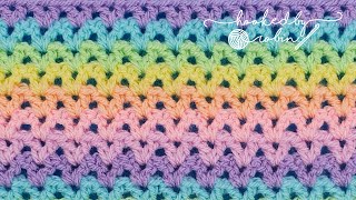 How to Crochet the V Stitch SUPER FAST STITCH [upl. by Tabbatha725]