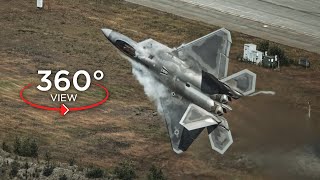 F22 Raptor Demonstration Profile  360 VR Edition [upl. by Eilata]