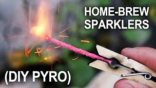 Making Sparklers  Improvised HandHeld Fireworks [upl. by Tterrag]