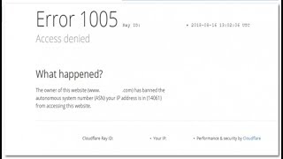 How to Fix 1005 Error ‘Access Denied’ Message While Opening Websites in Windows 10 [upl. by Laural]