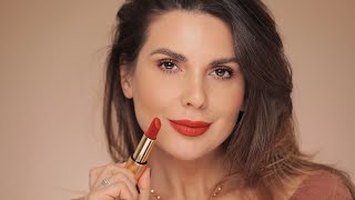 NEW Lisa Eldridge lipsticks amp lip glosses review and application  ALI ANDREEA [upl. by Neehar]