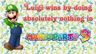 Mario Party 9  Luigi wins by doing absolutely nothing [upl. by Lecia]