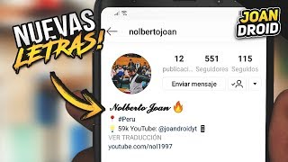 ¿CÓMO EDITAR O CAMBIAR LA LETRA DE INSTAGRAM [upl. by Eiramllij]