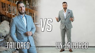 How to Tailor Your Suits  TAILORED vs UNTAILORED [upl. by Xino]