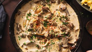 Easy Beef Stroganoff Recipe [upl. by Prady985]