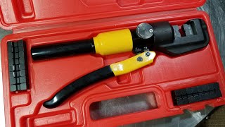 Harbor Freight Hydraulic Wire Crimper Review [upl. by Rodd]