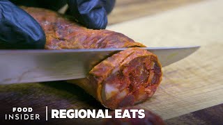 How Traditional Spanish Chorizo Is Made  Regional Eats [upl. by Niuqaoj]