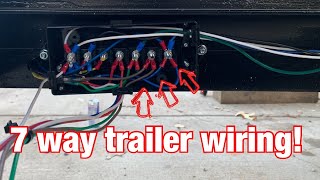 How To Wire A Trailer With A 7 Way Plug [upl. by Nnylrefinnej]