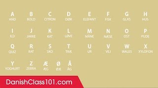 Learn ALL Danish Alphabet in 2 Minutes  How to Read and Write Danish [upl. by Holms]