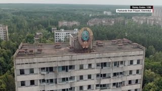 Chernobyl devastation seen from above [upl. by Riffle787]