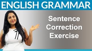 Find 10 Mistakes  English Sentence Correction Exercise [upl. by Jud]