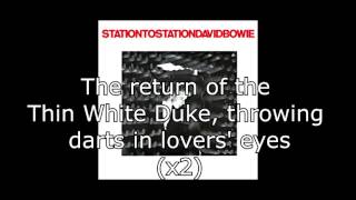 Station to Station  David Bowie  Lyrics [upl. by Atinauj]