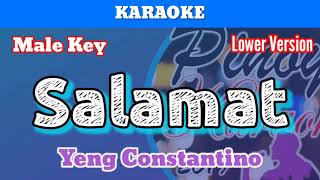 Salamat by Yeng Constantino Karaoke  Male Key  Lower Version [upl. by Eanrahc]