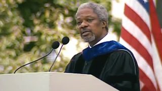 SecretaryGeneral Kofi Atta Annan—1997 MIT Commencement Address [upl. by Trainor91]