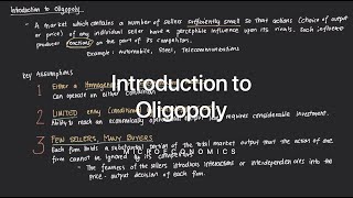 Introduction to Oligopoly [upl. by Inger993]