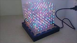 8x8x8 RGB LED Cube [upl. by Ahsem729]