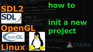 How To Get Started with SDL2 OpenGL C Programming on Linux [upl. by Yrtneg]