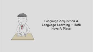 Language Acquisition vs Learning  Second Language Theory  TESOL [upl. by Kralc]