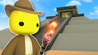 Exploring an Ancient Temple for TREASURES  Wobbly Life Gameplay [upl. by Yedsnil]