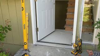 Jeld Wen Front Door Installation  Really crappy products and craftsmanship PART 1 [upl. by Niltiak]