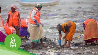 The Man Clearing 9000 Tons of Trash From Mumbai’s Beaches [upl. by Macmahon]