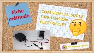 Comment mesurer une tension électrique  TP PhysiqueChimie [upl. by Asetal]