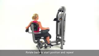 Matrix Fitness Aura Rotary Torso Setup amp Movements 0t17aBlo680 [upl. by Atiker976]