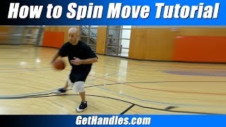 How to Spin Move Tutorial Basketball Basics for Beginners [upl. by Terpstra]