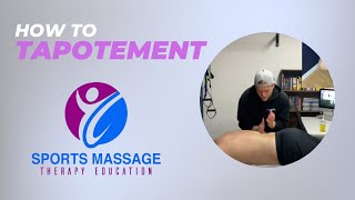 Tapotement technique 3 for Sports Massage Therapists [upl. by Pardner]