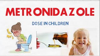 metronidazole dose in child [upl. by Naillil]