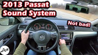 2013 Volkswagen Passat – 8speaker Sound System Review [upl. by Ennoval610]