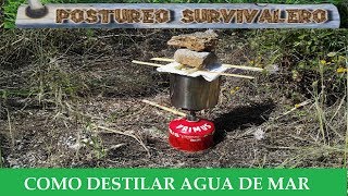 COMO DESTILAR AGUA DE MAR  DESTILADOR 20 [upl. by Armalla]