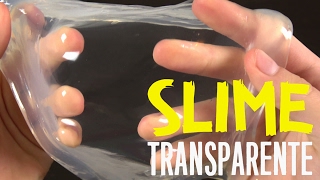 SLIME TRANSPARENTE  Receta sin borax almidon detergente [upl. by Zasuwa369]