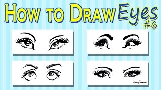 How To Draw Caricature Eyes  Womens [upl. by Verras]