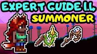 TERRARIA SUMMONER PROGRESSION GUIDE SERIES Terraria 14 Expert Mode Summoner and Whips guide [upl. by Cuthburt957]