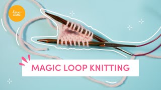 How to knit MAGIC LOOP  Beginners easy tutorial [upl. by Nnylarak]