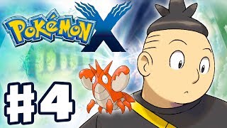 Pokemon X and Y  Gameplay Walkthrough Part 4  Tierno and Corphish Battle Nintendo 3DS [upl. by Janeva]