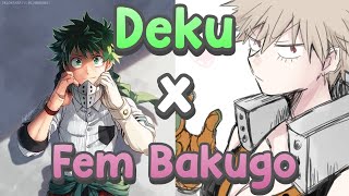 Deku x Fem Bakugo Texting Story OneShot [upl. by Nnyleitak]