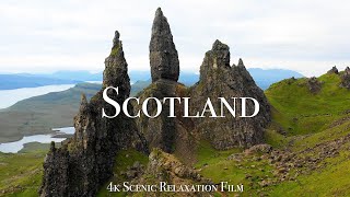 Scotland 4K  Scenic Relaxation Film With Calming Music [upl. by Goodwin]