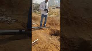 Cathodic protection Anode installation vertical Type Groundbed [upl. by Bremer342]