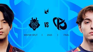 G2 vs KC  2025 LEC Winter Split Playoffs  Split Final [upl. by Jaine]