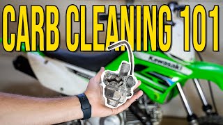 How to clean a dirt bikes carburetor Made SIMPLE [upl. by Viole4]