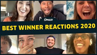 Favorite Winner Giveaway Reactions of 2020  Omaze [upl. by Werd]