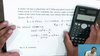 Problem on ackermann steering mechanism [upl. by Disario420]