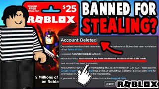 Kid Gets BANNED For Stealing A Roblox Gift Card [upl. by Cherianne]