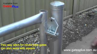 Gate Latch 2 way for round pipe and square [upl. by Buine804]