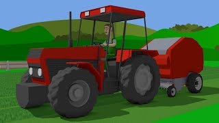 Tractor For Kids CombineHarvester  Fairy tales  Maize [upl. by Dahle796]