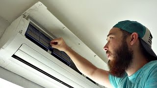 HOW TO CLEAN AIR CONDITIONER FILTERS [upl. by Adnarym]