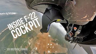 Exclusive Inside F22 Raptor Cockpit View [upl. by Akirej413]